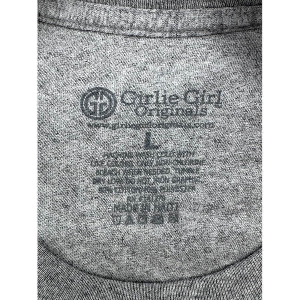 Girlie Girl Originals Country Roads Take Me Home Truck Gray Long Sleeve Shirt L - Picture 4 of 5